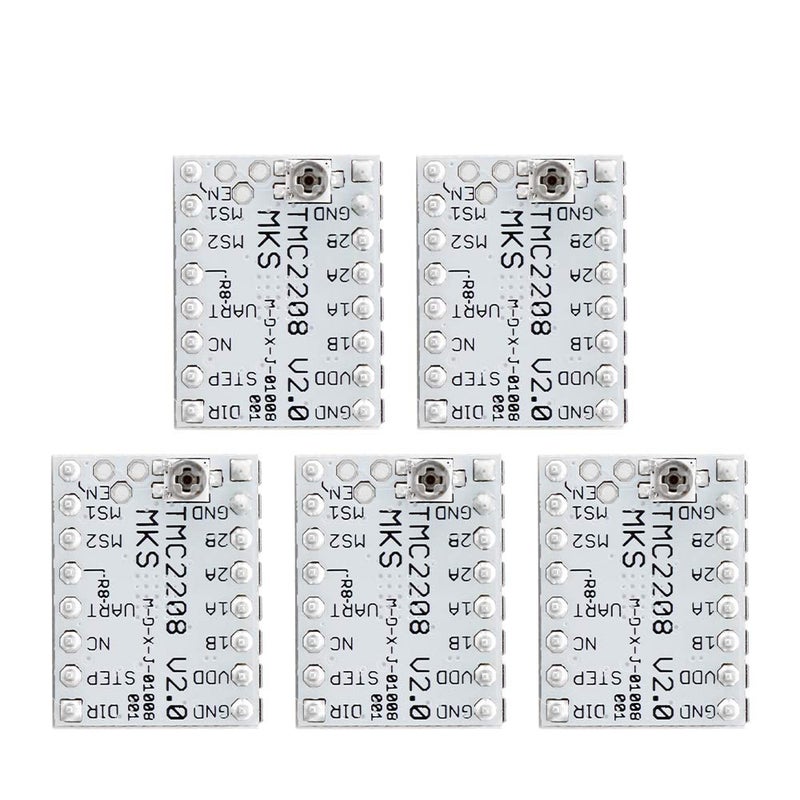 MKS 5pcs TMC2208 V2.0 Stepper Motor Driver, Ultra Silent, Compatible with MKS SGen L, SKR 1.3/1.4 Controller Boards - Image 2